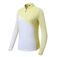 클리브랜드 여성용 골프 크레오라 사선절개 배색 썬가드형 긴팔티셔츠 CGKWTS071