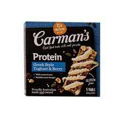 Carman's 希臘優格莓果風味堅果蛋白棒, 200g, 1盒