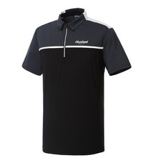 Cleveland GOLF 男士高爾夫配色網眼立領短袖T恤CGKMTS950