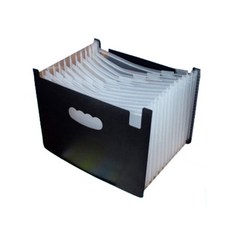 LIVING TAILOR A4 13格擴展型風琴夾, 半透明, 1個