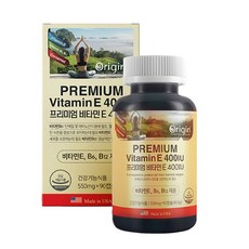 Origin 優質維他命E 400IU, 90片, 1個