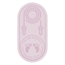 圓形瑜珈墊, 粉色的