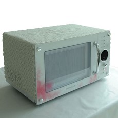 Heim&Heim復古刺繡花微波爐套, 乳霜