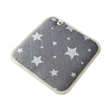 inoq 星星印花電熱坐墊 CP100, 灰色的, 45 x 45 厘米