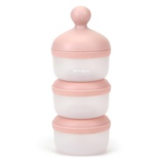 Dailylike 3層奶粉分裝盒, 01 草莓粉, 1組