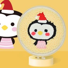 고미곰이 펀치니들 6종 DIY 풀패키지, 러블리펭귄, 1세트