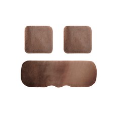 Meo 車用超細纖維坐墊3件組, 駝色, 1套