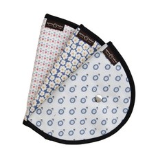 ggoom duboo 孩童安全帶扣式套3入組, 藍色太陽款+小白花款+花朵款, 1組