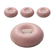 甜甜圈藥丸盒, 粉色的, 4個