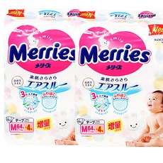 Merries 妙而舒 First Premium黏貼型尿布, S, 136片