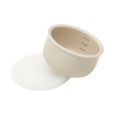 DOHO 副食品分裝碗, 米色 白色, 1入, 180毫升