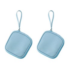 JCP極簡耳機收納包, 藍色, 2個