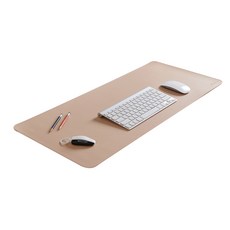 다니카 프리미엄 와이드 가죽 데스크매트 DKY-4001S, 베이지
