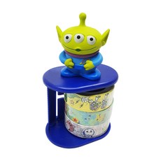 迪士尼 玩具總動員 三眼怪 角色 紙膠帶台 + 紙膠帶 3入組, 1套, 混色