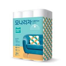 蒙娜麗莎厚裝飾衛生紙 30m, 30捲, 1袋