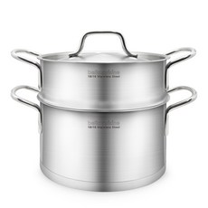 bella cuisine IH感應多功能304不鏽鋼雙耳蒸籠湯鍋組, 20cm, 1組