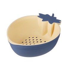 요기쏘 물빠짐 과일 야채 채반 트레이, 네이비, 1개