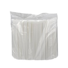 ECOL GREEN 可生物降解 PLA 吸管 純白色, 500件, 1個