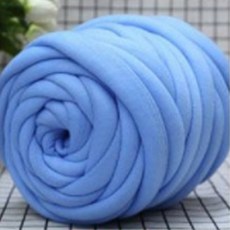 자이언트 빅얀 왕모찌 패브릭 얀 굵은 털실 1kg, 진블루, 1개
