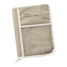 ICONIC 透明收納格素色平板包, 淺褐色的