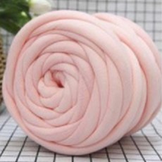 Giant Big Yarn 巨型麻糬感布條線 粗毛線 1kg, 杏色, 1個
