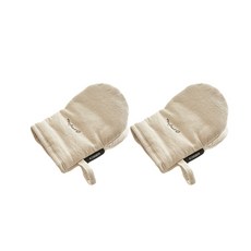 BEBE DECO 刺繡廚房手套, 米色, 2入