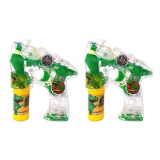 공룡메카드 티라노 자동 버블건 2p, 혼합색상