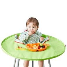 Tidy TOT 嬰兒2合1圍兜托盤組, 綠色