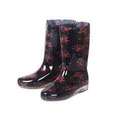 Bosaeng Rainboots K透明女性雨靴, 玫瑰, 240