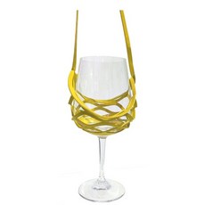 vin strip 玻璃吊帶橙色禮盒包裝, 黃色的, 1個