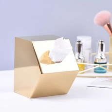 더이쁨 우유곽모양 정사각 휴지 케이스 S EP-0267, 골드