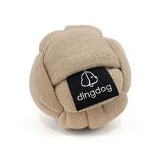 dingdog 狗狗扭結大球玩具, 摩卡, 1個