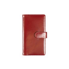 OXFORD 全皮錢包式活頁夾 迷你橫線計畫本 + 週計畫本, 酒紅色, 1套