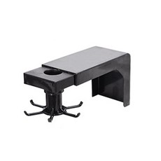 多功能360度烹飪工具湯勺架 6格, 黑色的, 1個