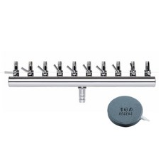 Regence 10孔空氣分流器 + 氣泡石套組, 1套