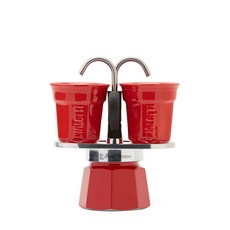 Bialetti 迷你快煮摩卡壺, 1套, 紅色