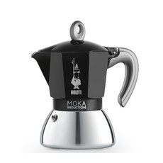 BIALeTTI 拜雷提 New Moka Induction 電磁爐摩卡壺 4杯份, 黑色, 1個