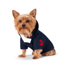 RALPH LAUREN 拉夫勞倫 POLO 小狗抓絨連帽衫 HMPOPAP56320010410, 海軍