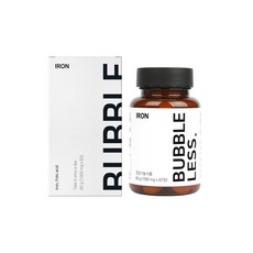 BUBBLE LESS 鐵保健食品, 60片, 1個