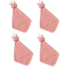 彩色動物廚房抹布 粉紅色, 4個