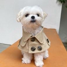 PINKMINKI 狗風衣斗篷, 淺褐色的