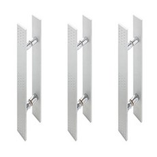 EASY WAY 穿孔銀色 2 穿孔加固門把手 600 x 340 毫米, 3個