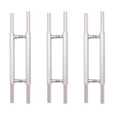 EASY WAY 銀環 2 孔加固門把手 700 x 340 毫米, 3個