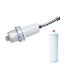 Mooldokebi 蓮蓬頭除鏽過濾器+基本除鏽過濾器+連接軟管+替換濾芯, 1組