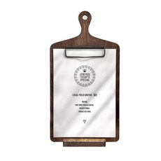 餐廳木質菜單夾板 A5+專用底座組, 混色, 1套