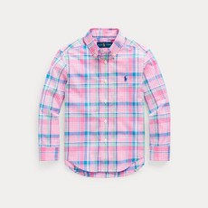 RALPH LAUREN 拉夫勞倫 POLO 女童格子棉府綢襯衫 CWPOWOVY6820136999