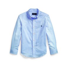RALPH LAUREN 拉夫勞倫 POLO 男童條紋棉府綢襯衫
