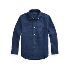 RALPH LAUREN 拉夫勞倫 POLO 女童亞麻襯衫