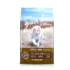 사조벤티 고양이 그레인프리 기능성 사료, 유리너리+결석, 1.5kg, 1개