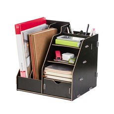 지아이비가구 베리드 DIY 다용도 파일 정리함, VFS206BL 블랙